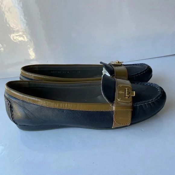 Cole Hann Nike Air leather Buckle Loafers Sz 10 - Picture 4 of 10